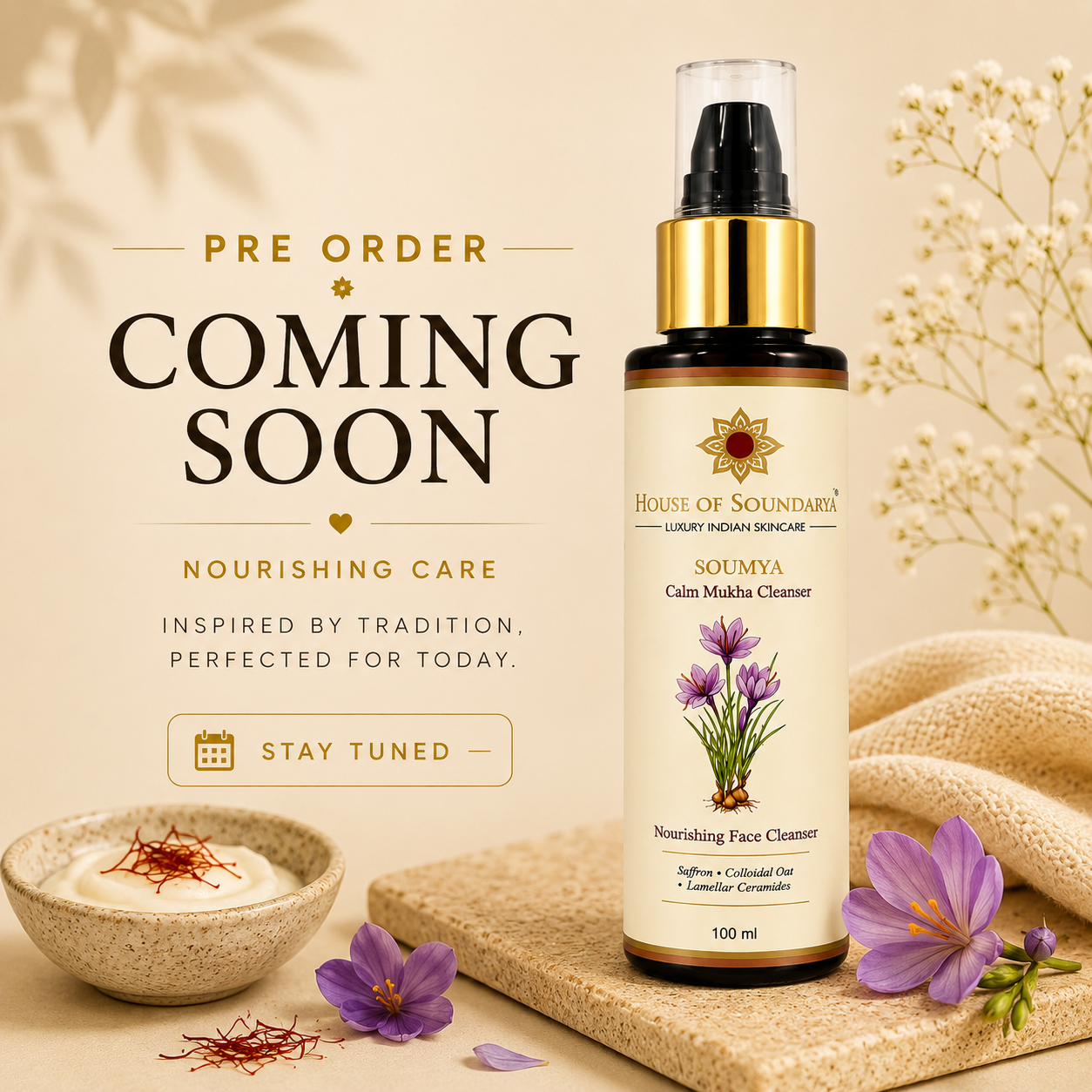 Soumya Calm Mukha Cleanser (Nourishing Face Cleanser 100ml )