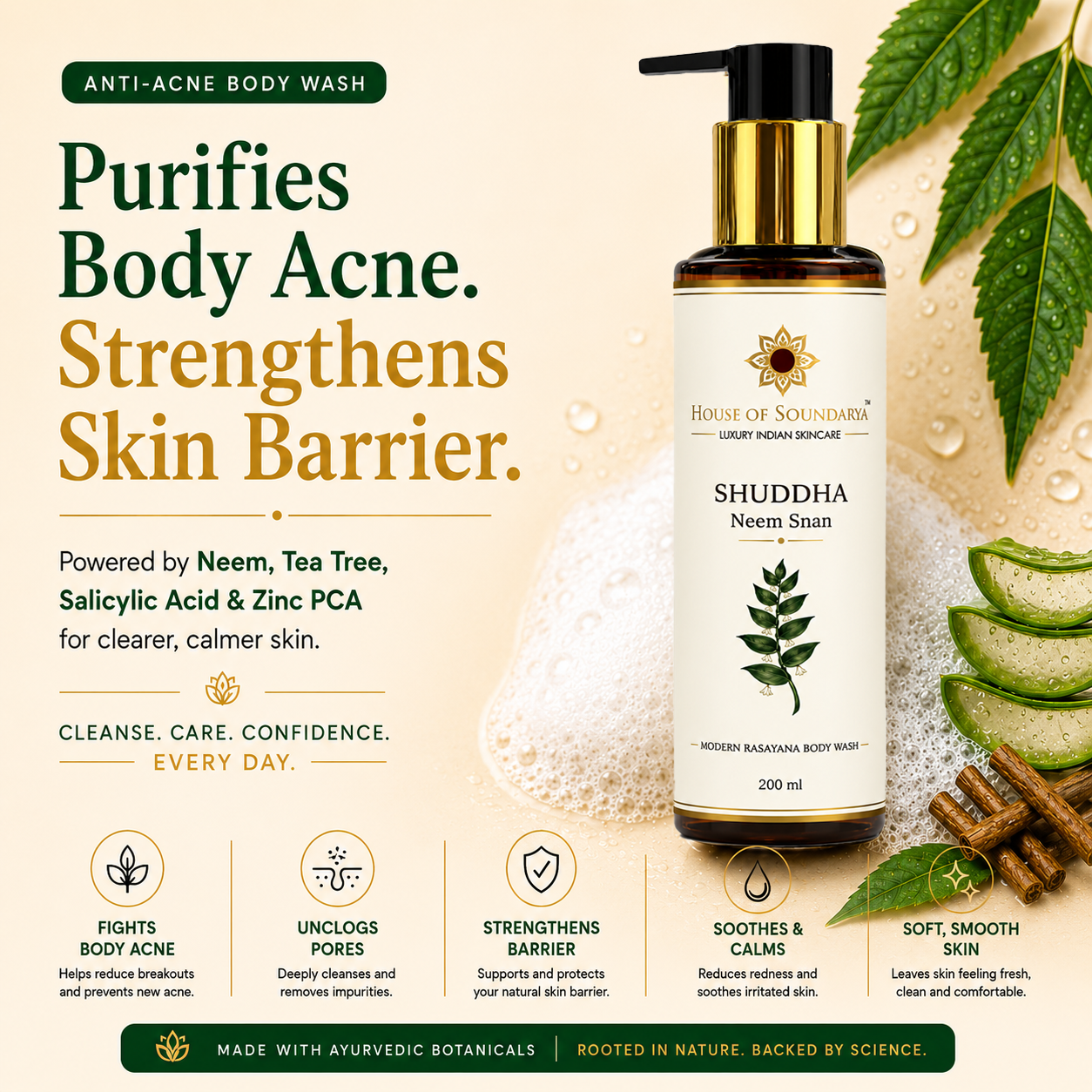 Shuddha Neem Snan Body Wash (200ml)
